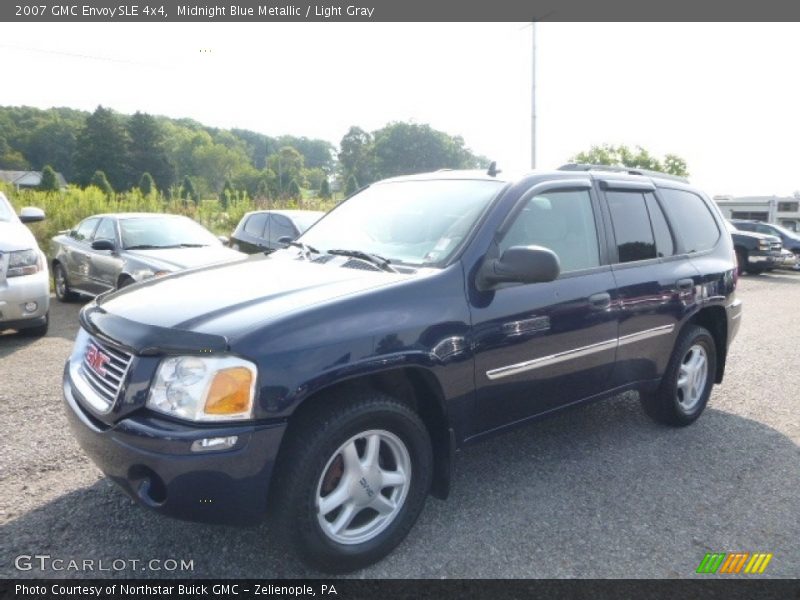 Midnight Blue Metallic / Light Gray 2007 GMC Envoy SLE 4x4
