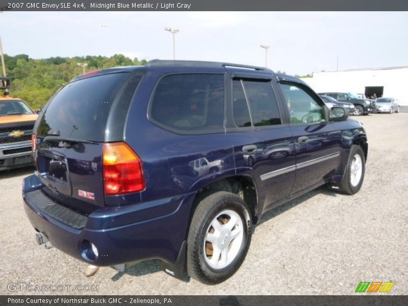 Midnight Blue Metallic / Light Gray 2007 GMC Envoy SLE 4x4