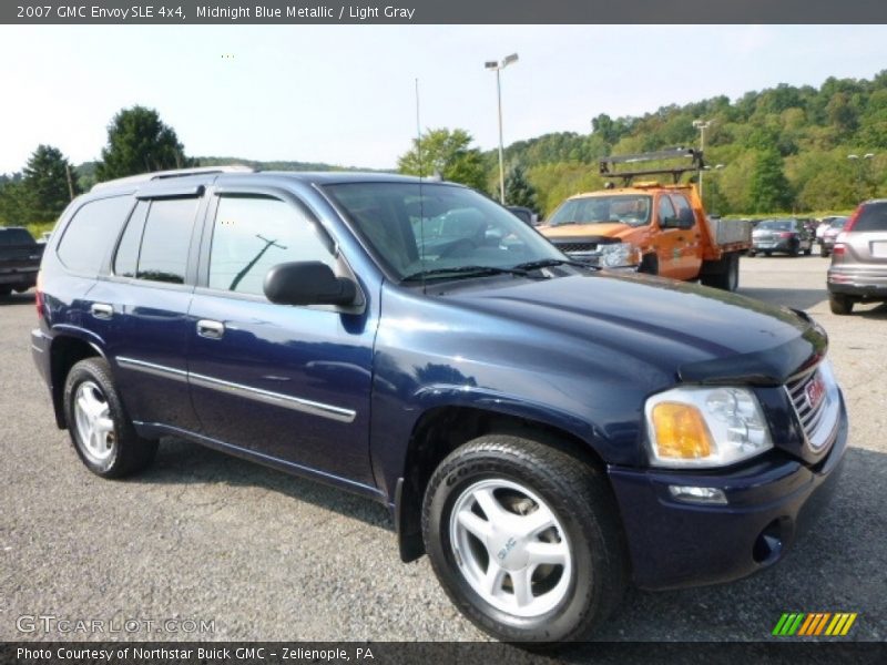 Midnight Blue Metallic / Light Gray 2007 GMC Envoy SLE 4x4