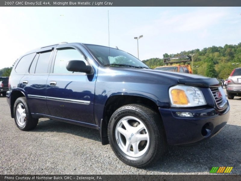 Midnight Blue Metallic / Light Gray 2007 GMC Envoy SLE 4x4