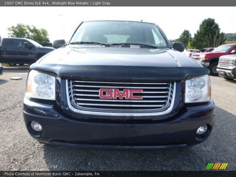 Midnight Blue Metallic / Light Gray 2007 GMC Envoy SLE 4x4