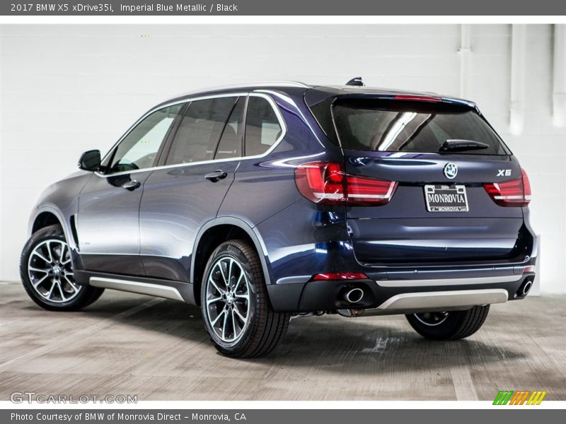 Imperial Blue Metallic / Black 2017 BMW X5 xDrive35i