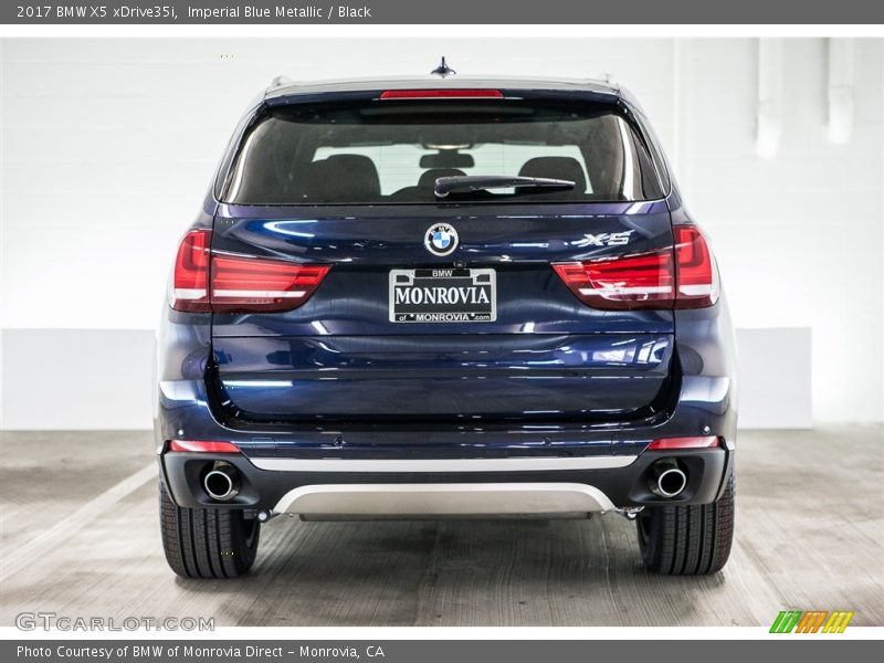 Imperial Blue Metallic / Black 2017 BMW X5 xDrive35i
