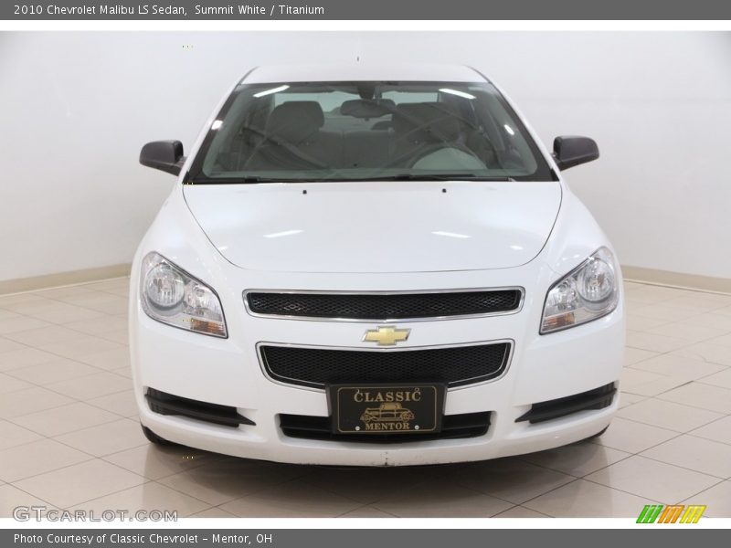 Summit White / Titanium 2010 Chevrolet Malibu LS Sedan