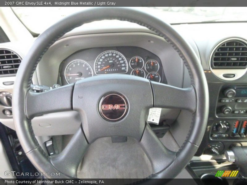 Midnight Blue Metallic / Light Gray 2007 GMC Envoy SLE 4x4