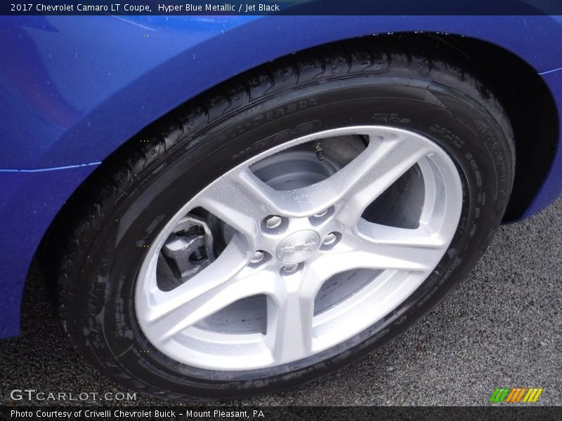 Hyper Blue Metallic / Jet Black 2017 Chevrolet Camaro LT Coupe