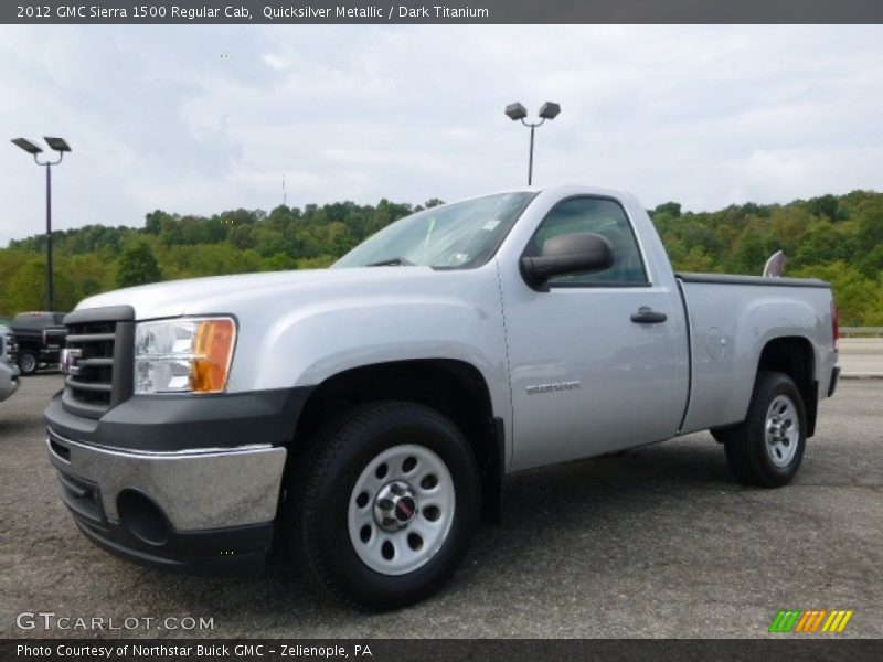 Quicksilver Metallic / Dark Titanium 2012 GMC Sierra 1500 Regular Cab