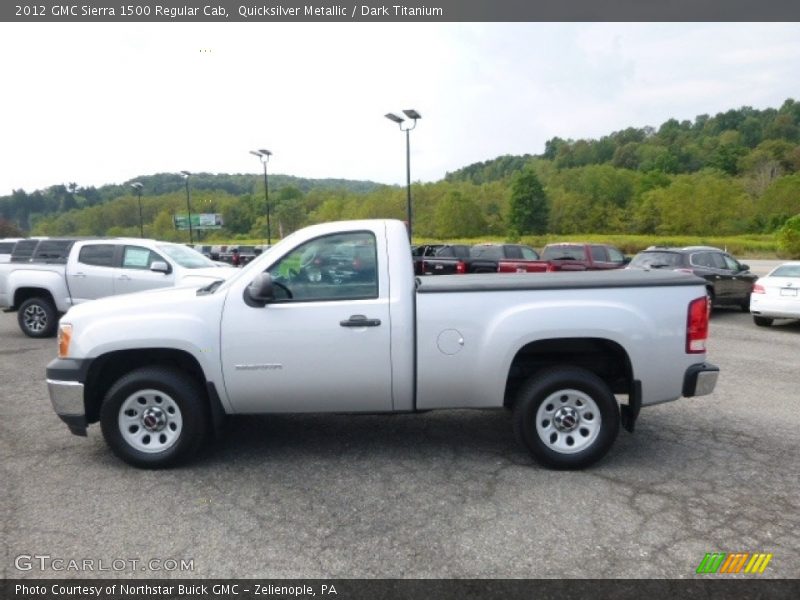 Quicksilver Metallic / Dark Titanium 2012 GMC Sierra 1500 Regular Cab