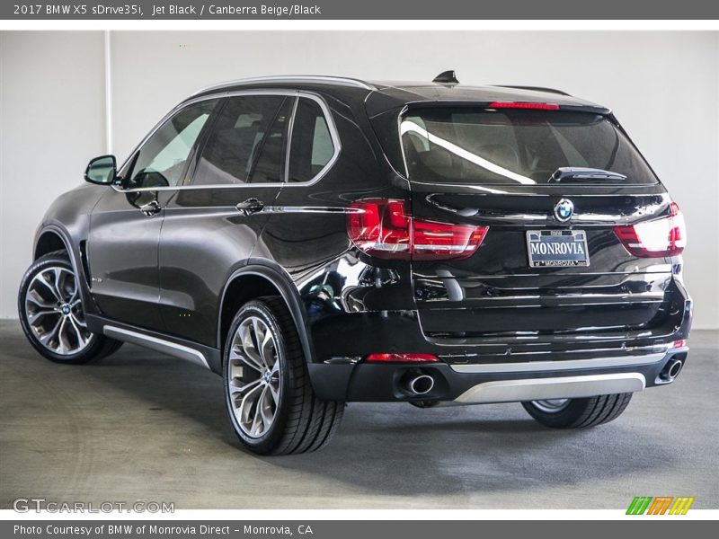 Jet Black / Canberra Beige/Black 2017 BMW X5 sDrive35i