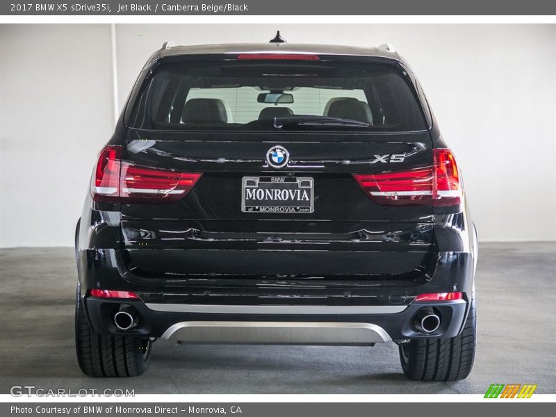 Jet Black / Canberra Beige/Black 2017 BMW X5 sDrive35i