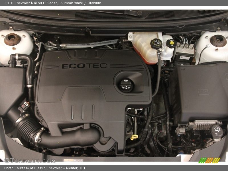 Summit White / Titanium 2010 Chevrolet Malibu LS Sedan