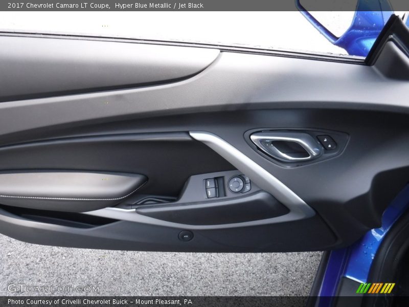 Hyper Blue Metallic / Jet Black 2017 Chevrolet Camaro LT Coupe