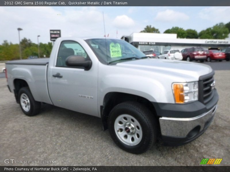 Quicksilver Metallic / Dark Titanium 2012 GMC Sierra 1500 Regular Cab