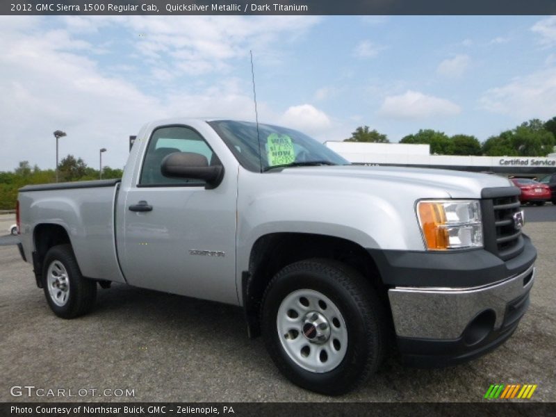 Quicksilver Metallic / Dark Titanium 2012 GMC Sierra 1500 Regular Cab