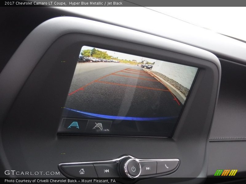 Hyper Blue Metallic / Jet Black 2017 Chevrolet Camaro LT Coupe