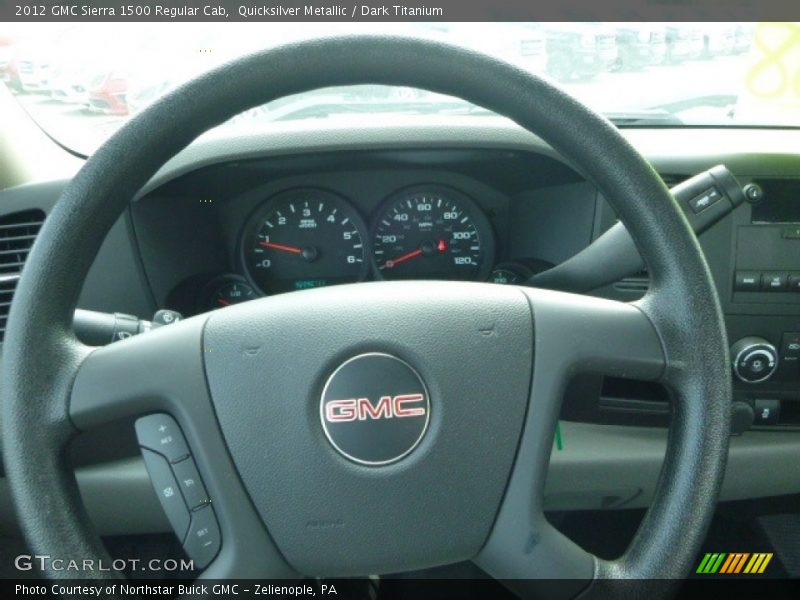 Quicksilver Metallic / Dark Titanium 2012 GMC Sierra 1500 Regular Cab