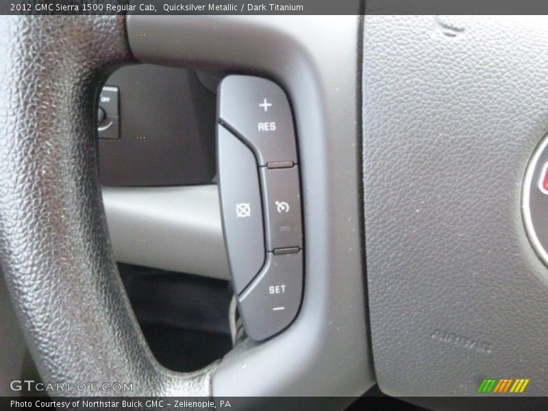 Quicksilver Metallic / Dark Titanium 2012 GMC Sierra 1500 Regular Cab