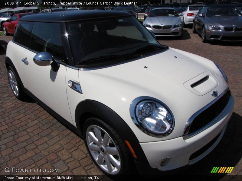 Pepper White / Lounge Carbon Black Leather 2009 Mini Cooper S Hardtop