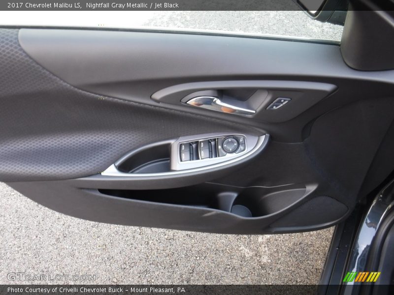 Nightfall Gray Metallic / Jet Black 2017 Chevrolet Malibu LS