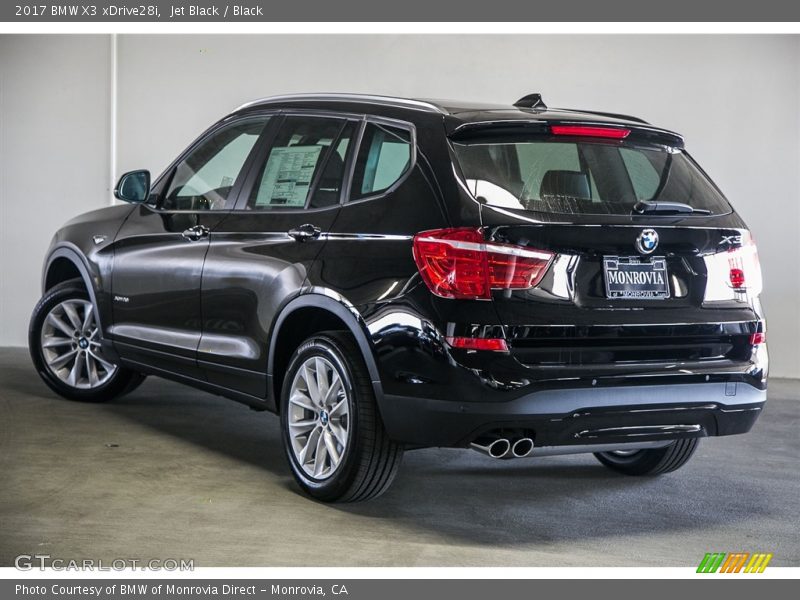 Jet Black / Black 2017 BMW X3 xDrive28i
