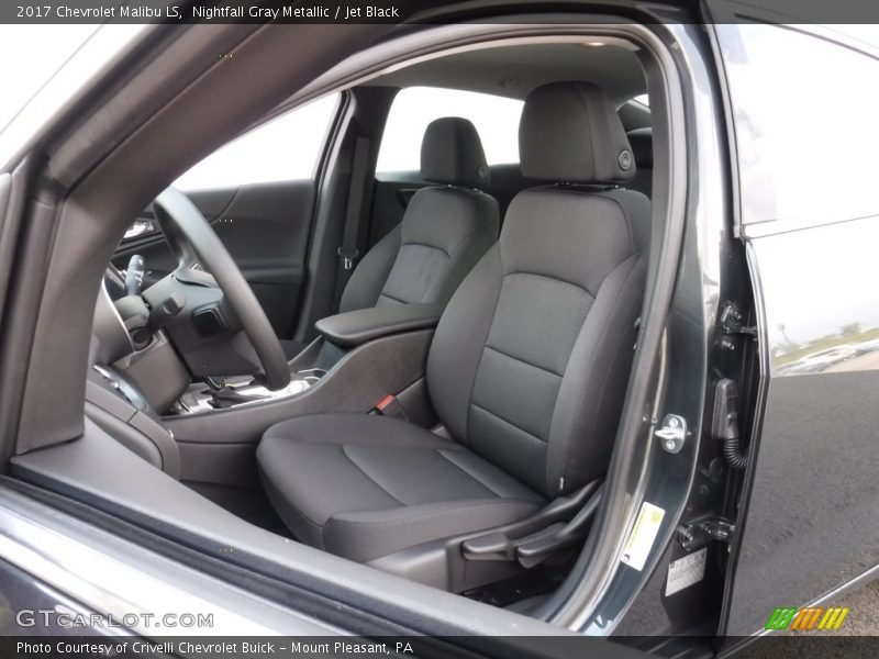 Nightfall Gray Metallic / Jet Black 2017 Chevrolet Malibu LS