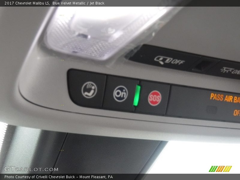 Blue Velvet Metallic / Jet Black 2017 Chevrolet Malibu LS