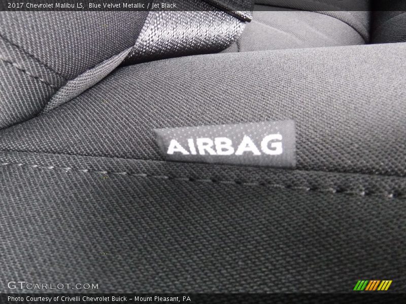Blue Velvet Metallic / Jet Black 2017 Chevrolet Malibu LS