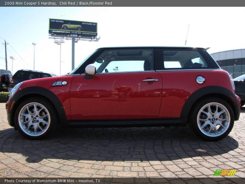 Chili Red / Black/Rooster Red 2009 Mini Cooper S Hardtop