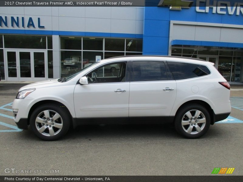 Iridescent Pearl Tricoat / Ebony 2017 Chevrolet Traverse Premier AWD