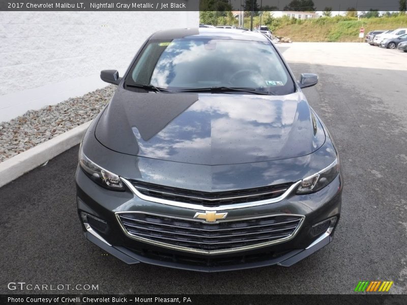 Nightfall Gray Metallic / Jet Black 2017 Chevrolet Malibu LT