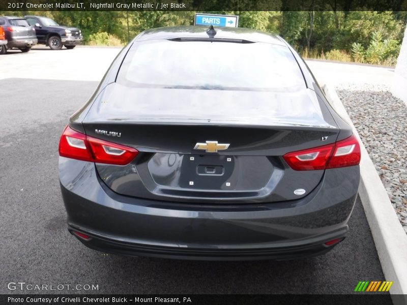 Nightfall Gray Metallic / Jet Black 2017 Chevrolet Malibu LT