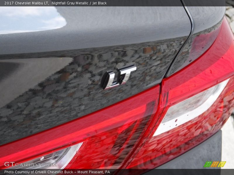 Nightfall Gray Metallic / Jet Black 2017 Chevrolet Malibu LT