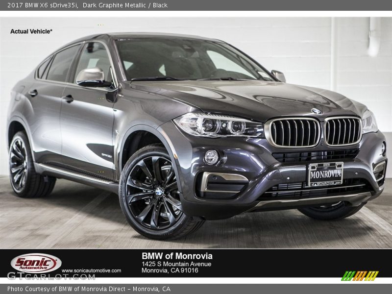Dark Graphite Metallic / Black 2017 BMW X6 sDrive35i