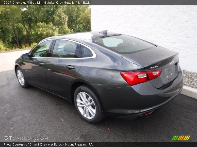 Nightfall Gray Metallic / Jet Black 2017 Chevrolet Malibu LT