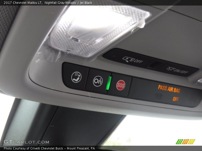 Nightfall Gray Metallic / Jet Black 2017 Chevrolet Malibu LT