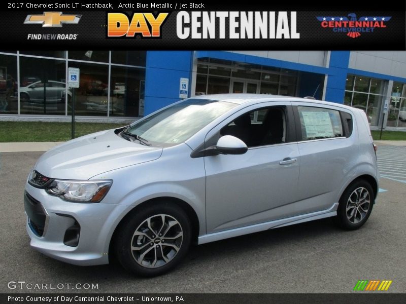 Arctic Blue Metallic / Jet Black 2017 Chevrolet Sonic LT Hatchback