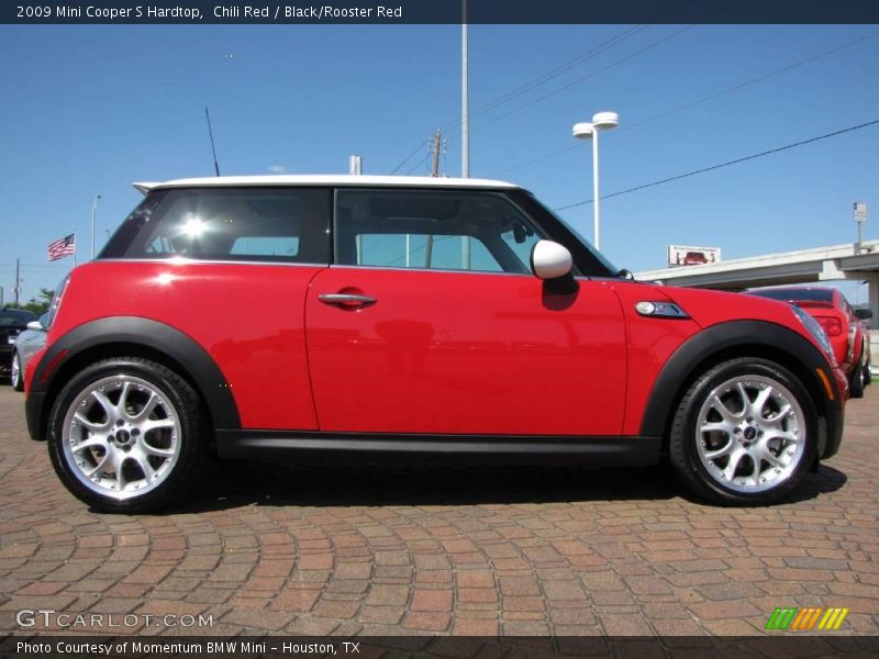 Chili Red / Black/Rooster Red 2009 Mini Cooper S Hardtop