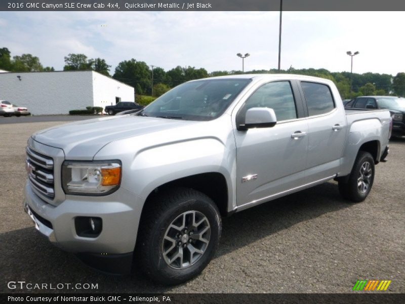 Quicksilver Metallic / Jet Black 2016 GMC Canyon SLE Crew Cab 4x4