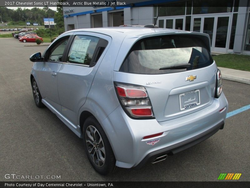 Arctic Blue Metallic / Jet Black 2017 Chevrolet Sonic LT Hatchback