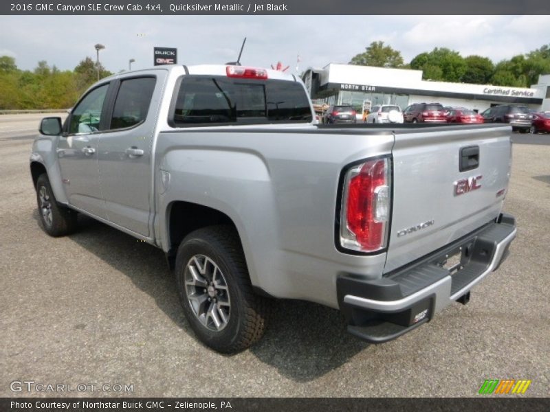 Quicksilver Metallic / Jet Black 2016 GMC Canyon SLE Crew Cab 4x4