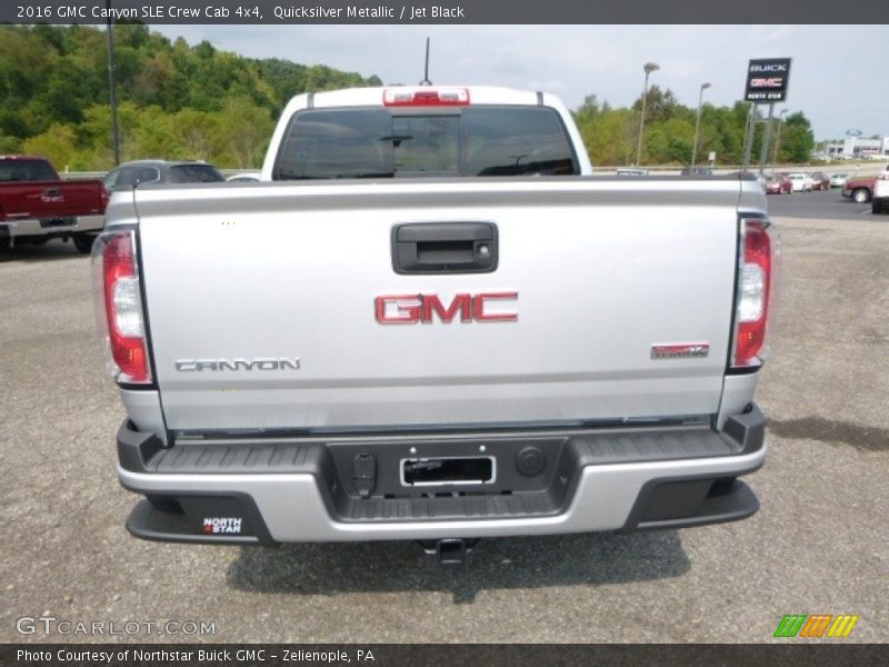 Quicksilver Metallic / Jet Black 2016 GMC Canyon SLE Crew Cab 4x4