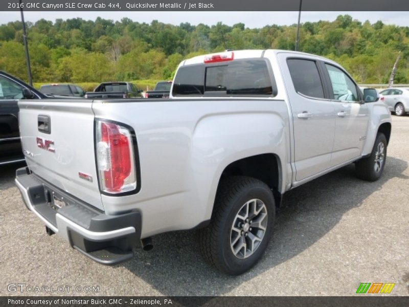 Quicksilver Metallic / Jet Black 2016 GMC Canyon SLE Crew Cab 4x4
