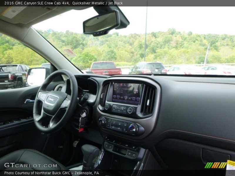 Quicksilver Metallic / Jet Black 2016 GMC Canyon SLE Crew Cab 4x4