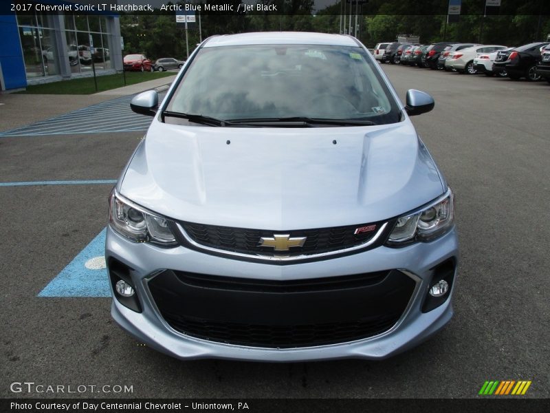 Arctic Blue Metallic / Jet Black 2017 Chevrolet Sonic LT Hatchback