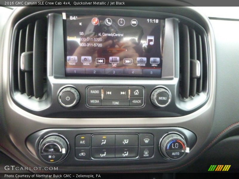 Quicksilver Metallic / Jet Black 2016 GMC Canyon SLE Crew Cab 4x4