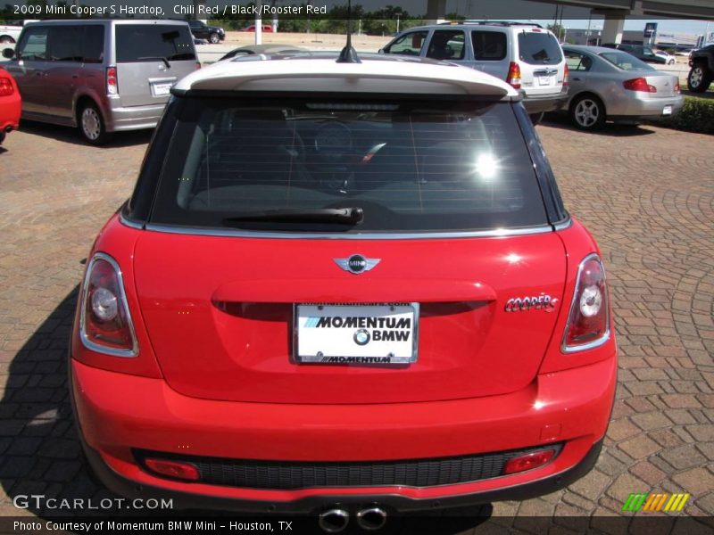 Chili Red / Black/Rooster Red 2009 Mini Cooper S Hardtop