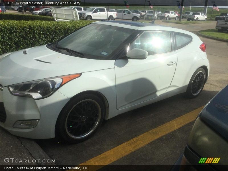 Century White / Gray 2012 Hyundai Veloster