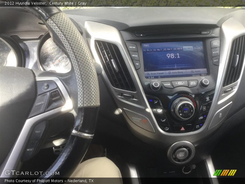 Century White / Gray 2012 Hyundai Veloster