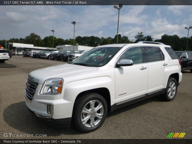 White Frost Tricoat / Jet Black 2017 GMC Terrain SLT AWD