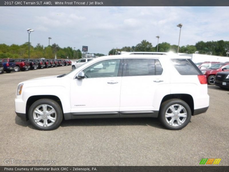 White Frost Tricoat / Jet Black 2017 GMC Terrain SLT AWD